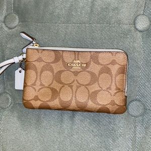 Coach Double Zip Wristlet